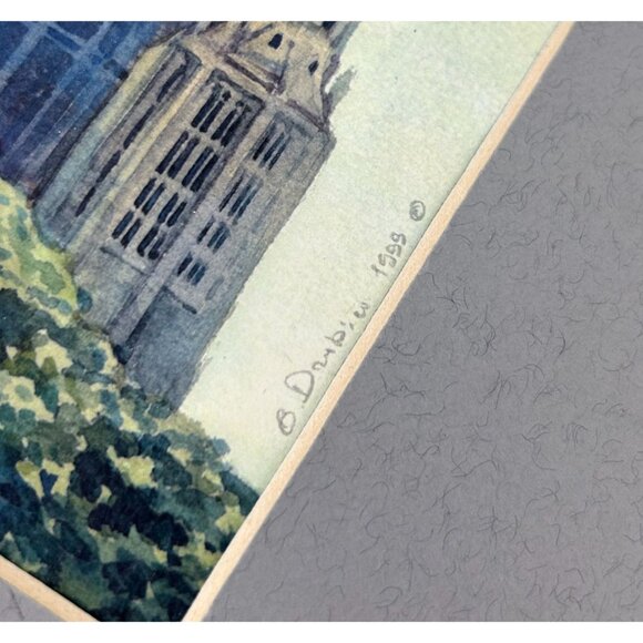 Big Ben Victoria Tower London Georgiy Dzubiev Artist Signed 1999 Architecture - Picture 5 of 10